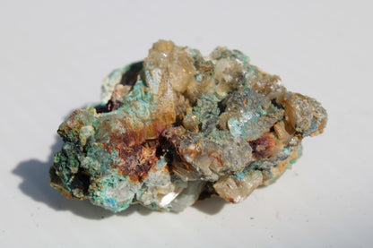 Terminated Cerussite crystal with Chrysocolla 58g Rocks and Things