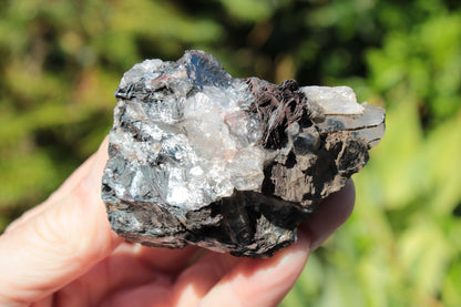 Hematite, Speculartite, Quartz and Rose Quartz mineral 181g