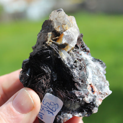 Hematite/Speculartite, Quartz and Rose Quartz mineral 181g