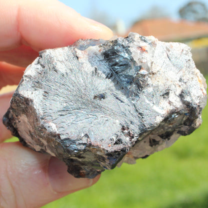 Hematite/Speculartite, Quartz and Rose Quartz mineral 181g