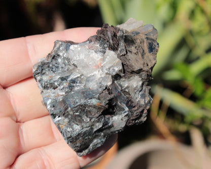 Hematite, Speculartite, Quartz and Rose Quartz mineral 181g