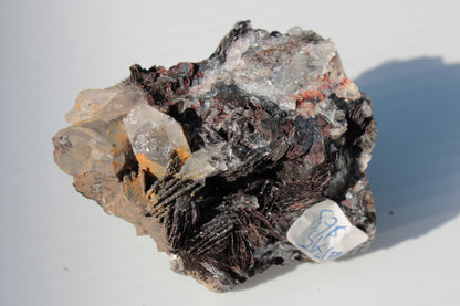 Hematite, Speculartite, Quartz and Rose Quartz mineral 181g