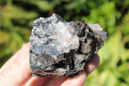 Hematite, Speculartite, Quartz and Rose Quartz mineral 181g