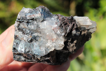 Hematite, Speculartite, Quartz and Rose Quartz mineral 181g