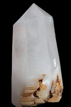 Clear White Quartz obelisk 14040g in sunlight