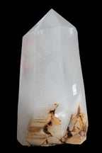 Clear White Quartz obelisk 14040g in sunlight