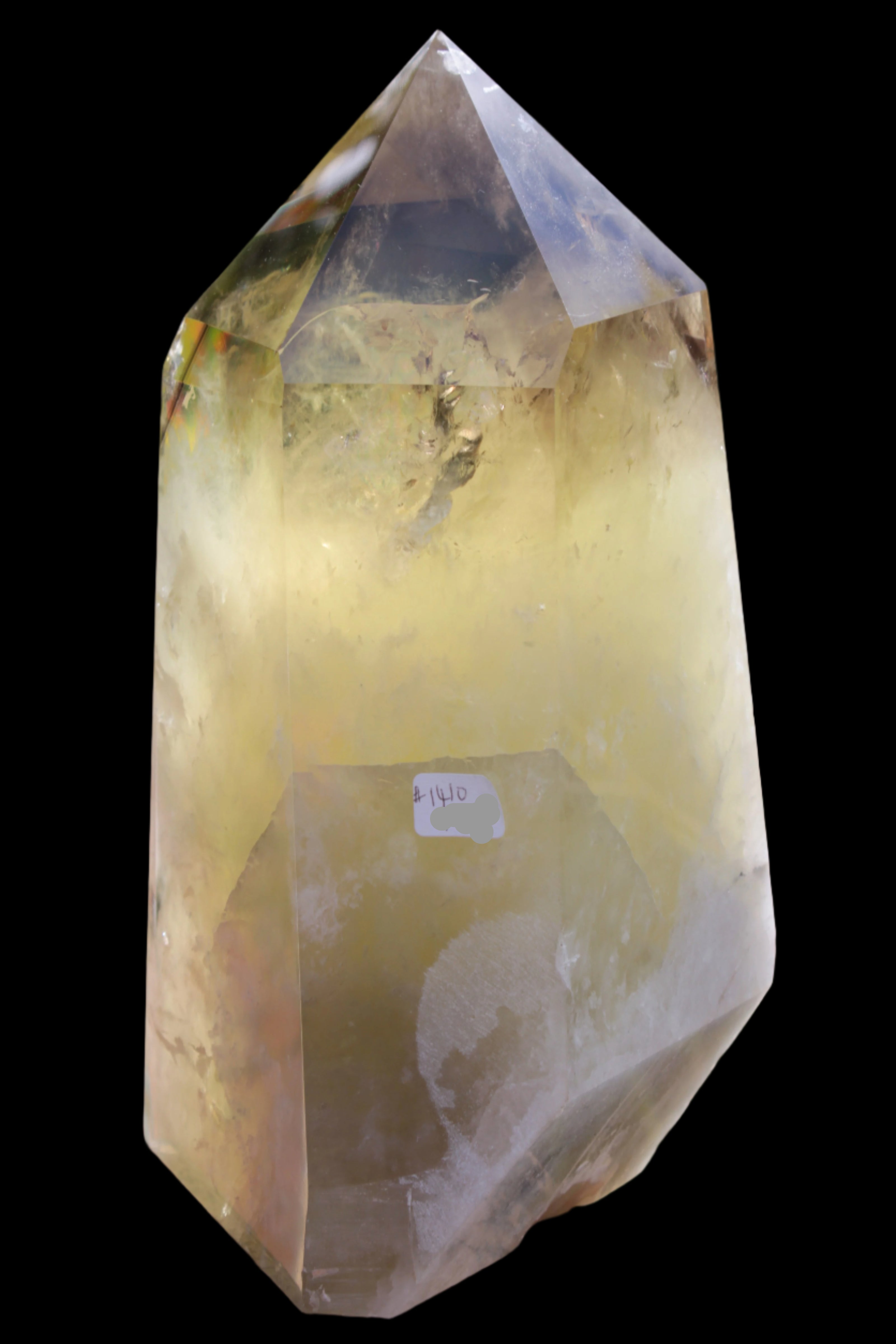 Citrine obelisk 5840g in sunlight