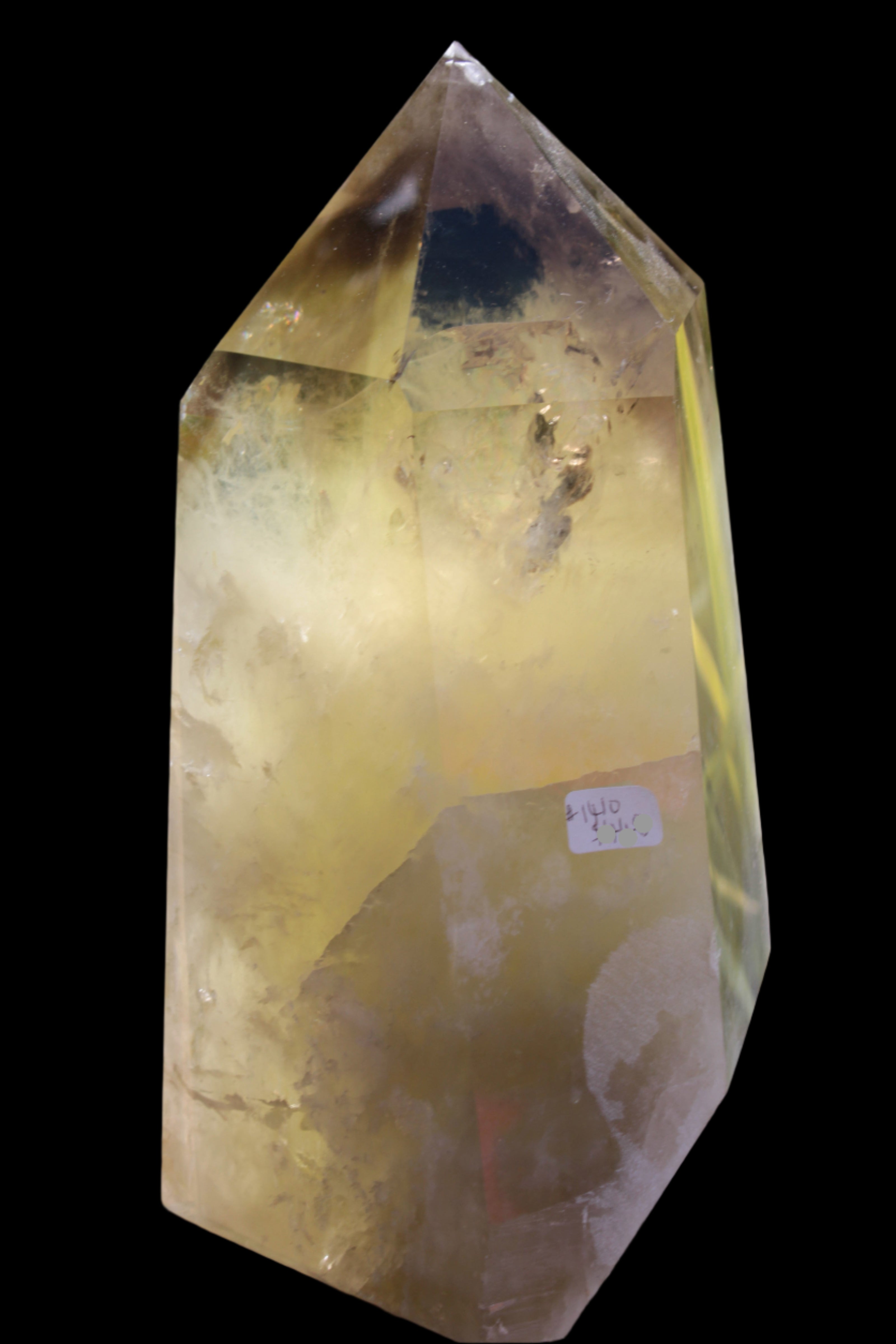 Citrine obelisk 5840g in sunlight