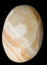 Yellow Afghan Jade onyx egg 118g in sunlight - Rocks and Things Store