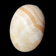 Yellow Banded Calcite egg 118g in sunlight - Rocks and Things Store