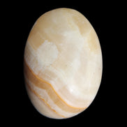 Yellow Banded Calcite egg 118g in sunlight - Rocks and Things Store