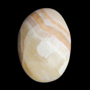 Yellow Banded Calcite egg 118g in sunlight - Rocks and Things Store
