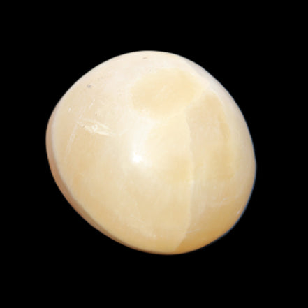 Yellow Afghan Jade onyx egg 118g in sunlight - Rocks and Things Store