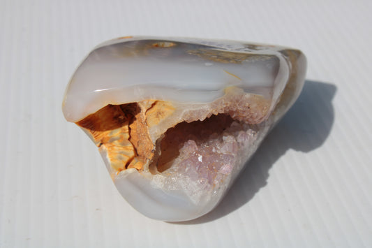 Agate crystal cave geode 464g Rocks and Things