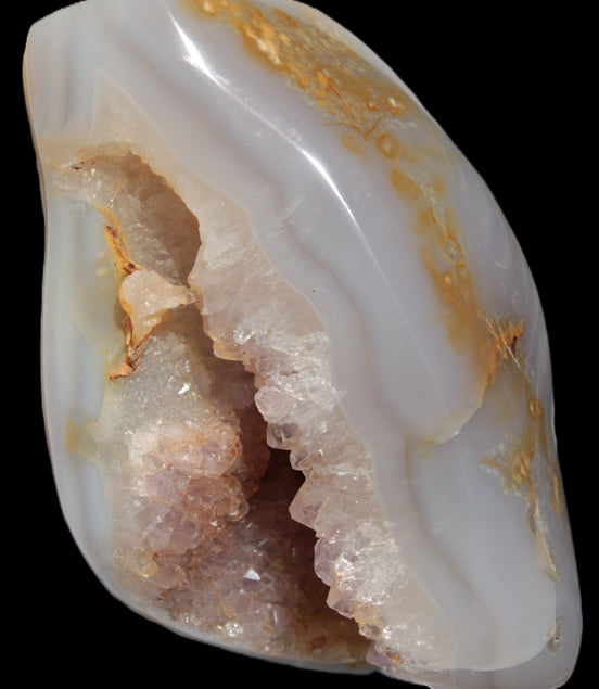 Agate crystal cave geode 464g Rocks and Things