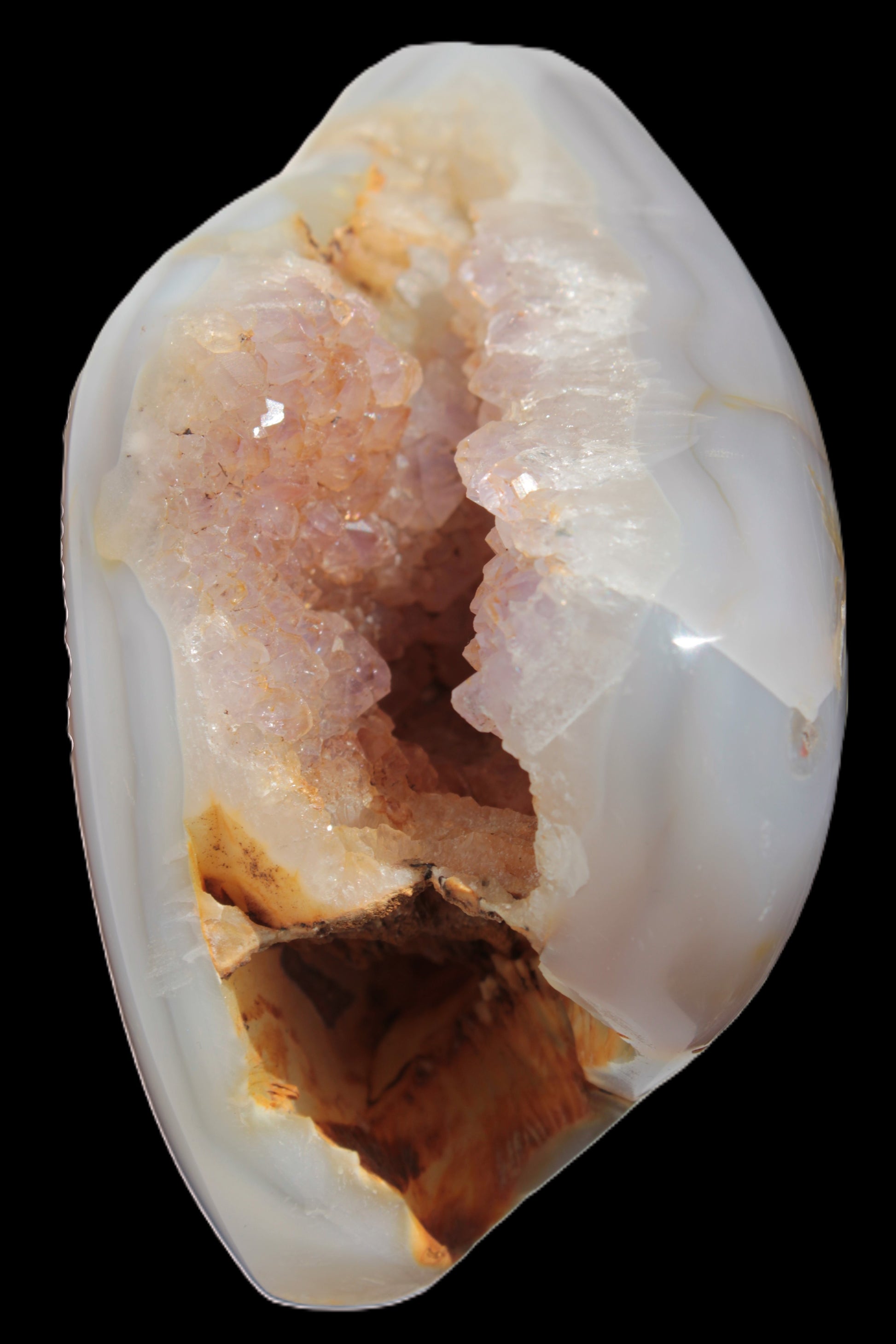 Agate crystal cave geode 464g Rocks and Things