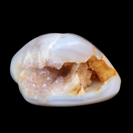 Agate crystal cave geode 464g in sunlight - Rocks and Things Store
