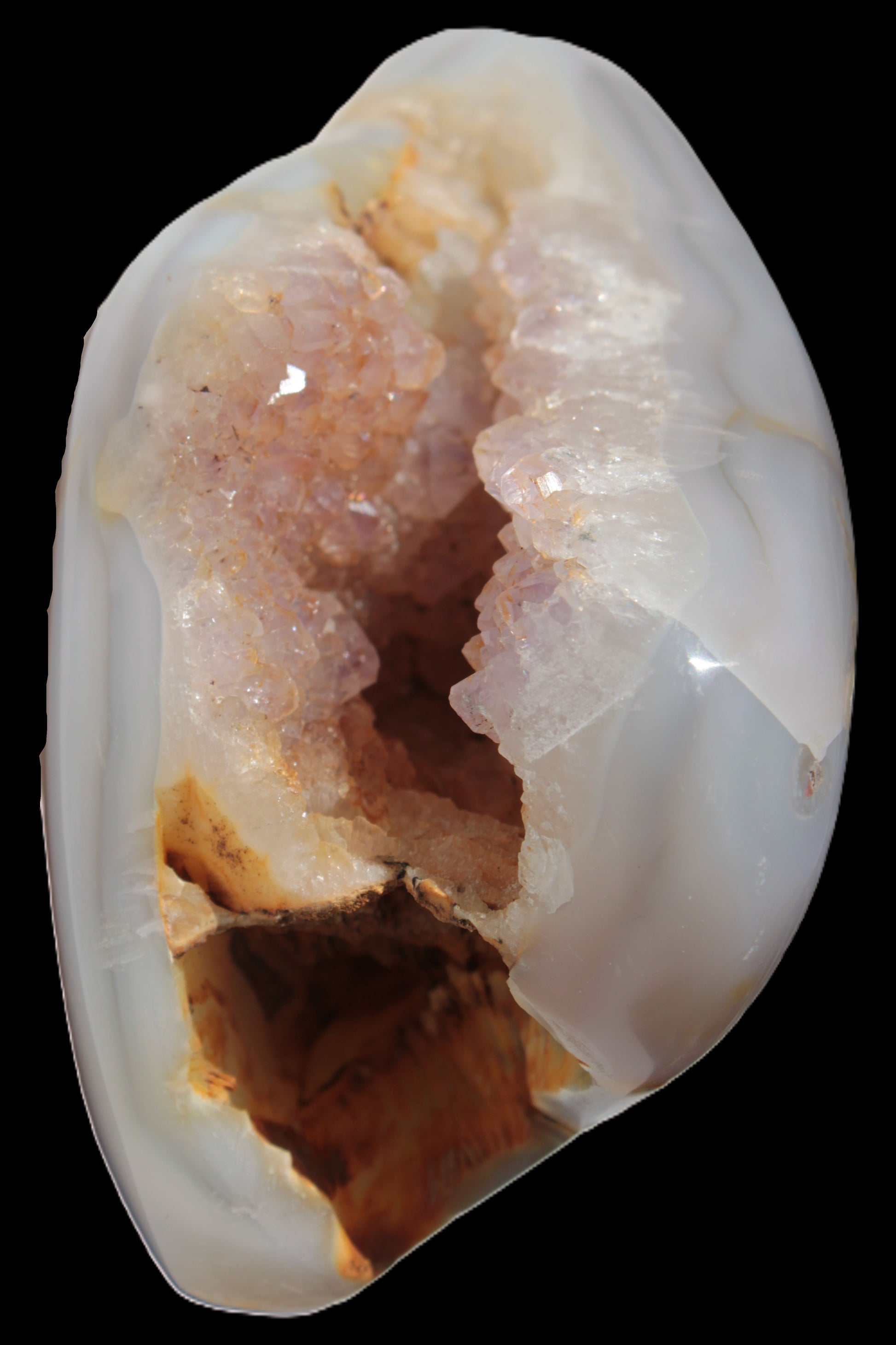 Agate crystal cave geode 464g Rocks and Things