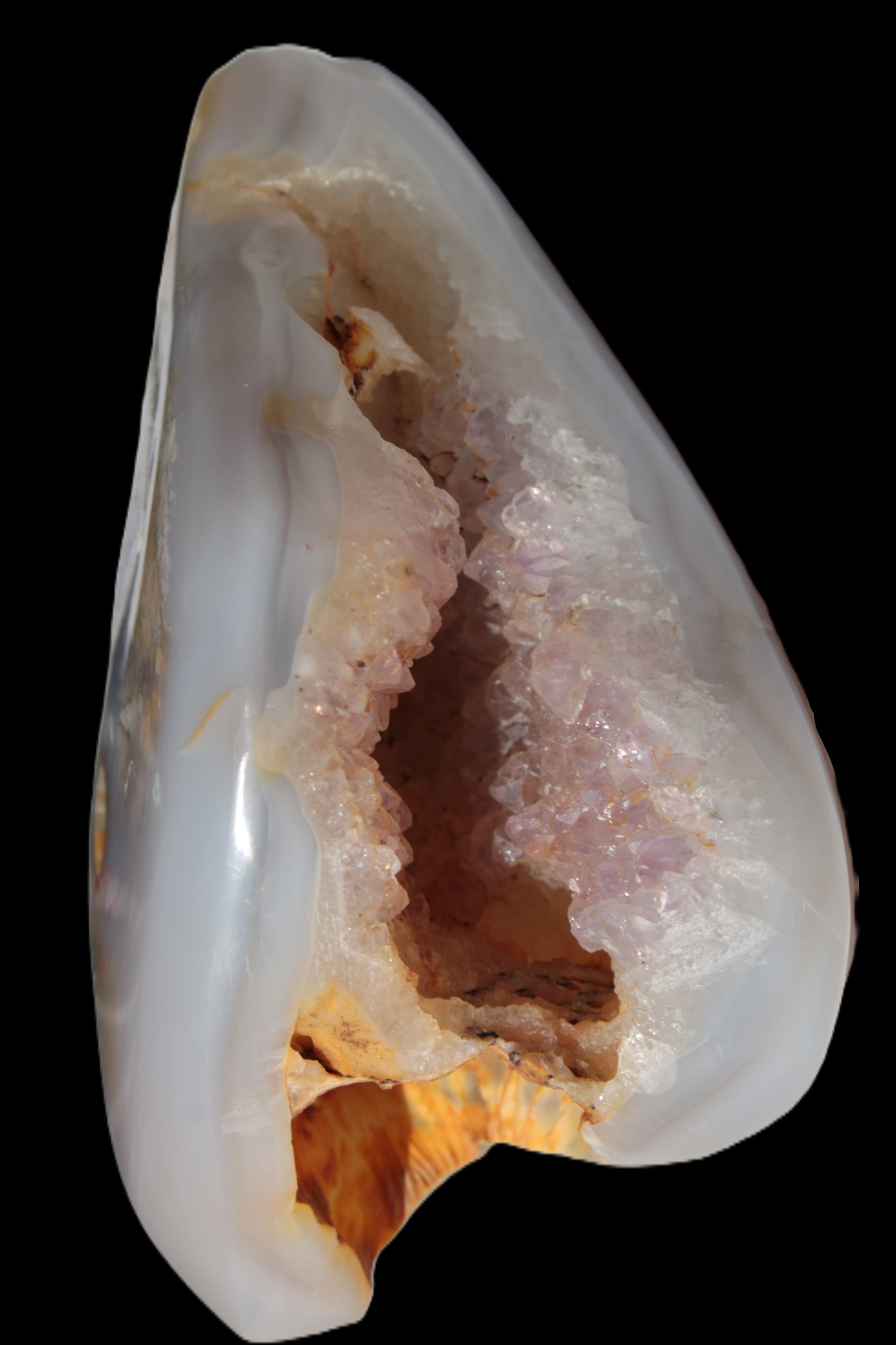 Agate crystal cave geode 464g Rocks and Things