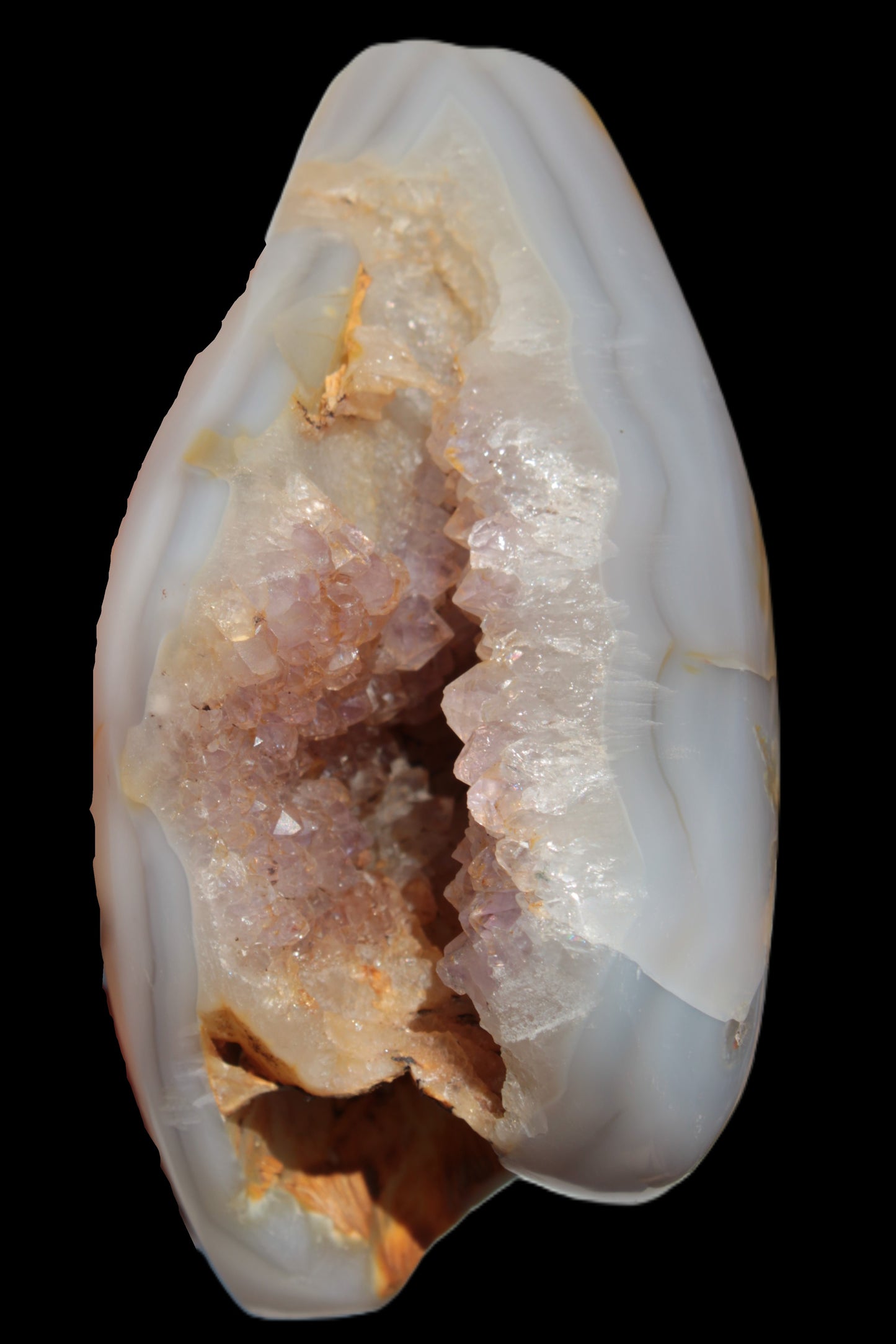 Agate crystal cave geode 464g Rocks and Things