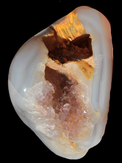 Agate crystal cave geode 464g Rocks and Things