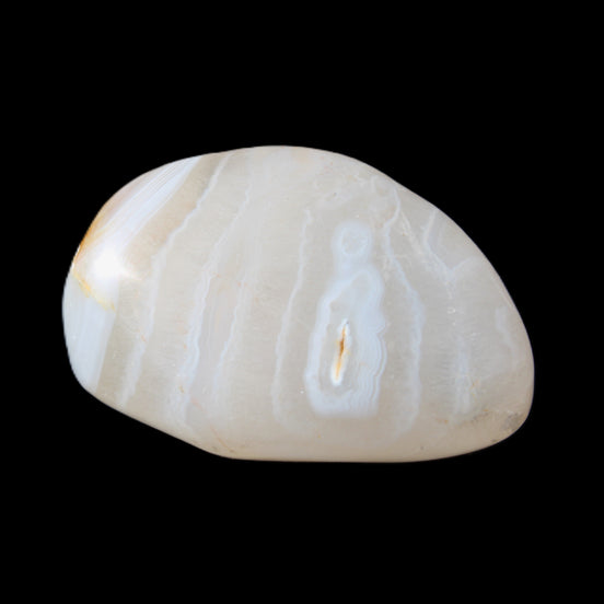 White and Yellow Agate 68g in sunlight - Rocks and Things Store