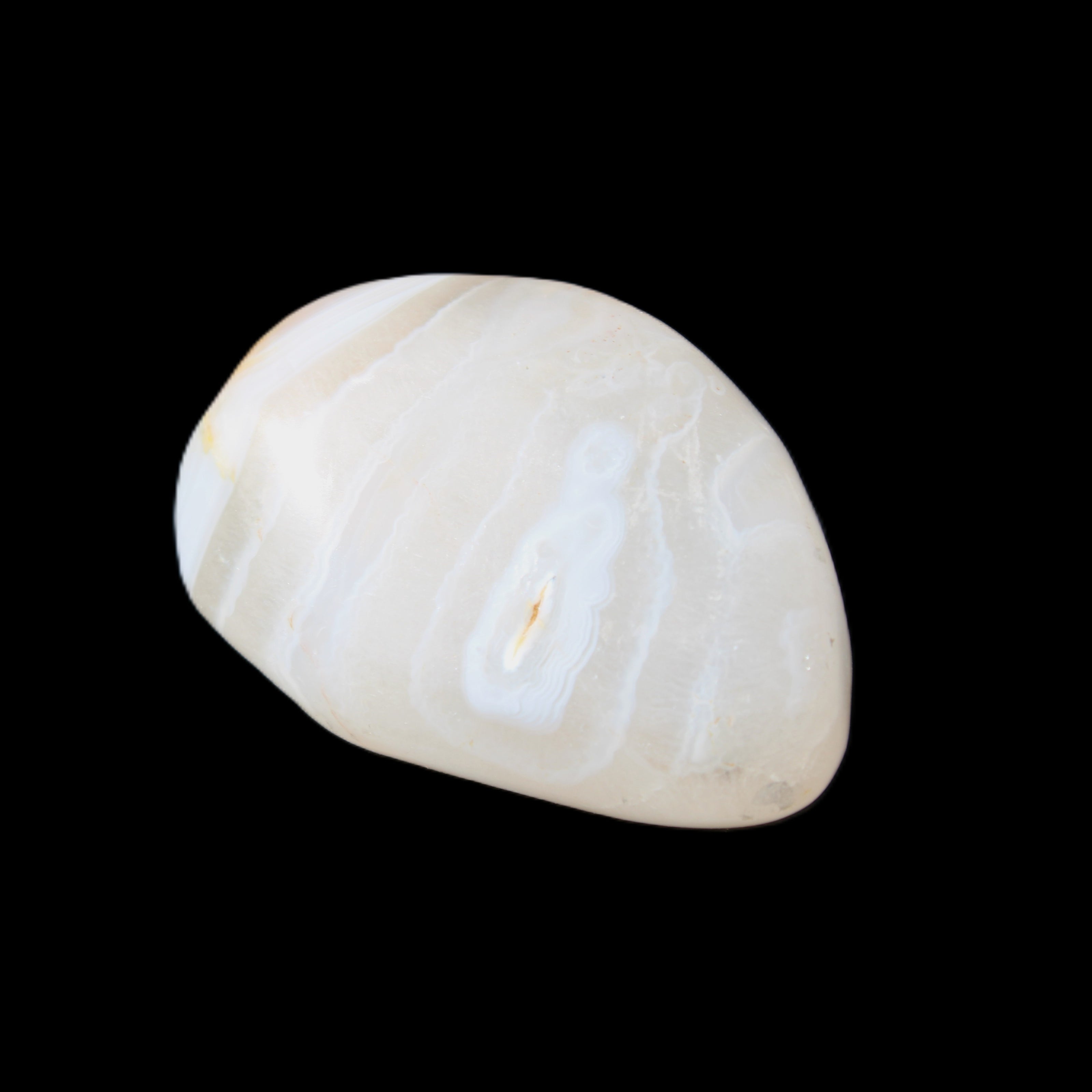 White and Yellow Agate 68g in sunlight - Rocks and Things Store