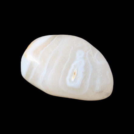 White and Yellow Agate 68g in sunlight - Rocks and Things Store