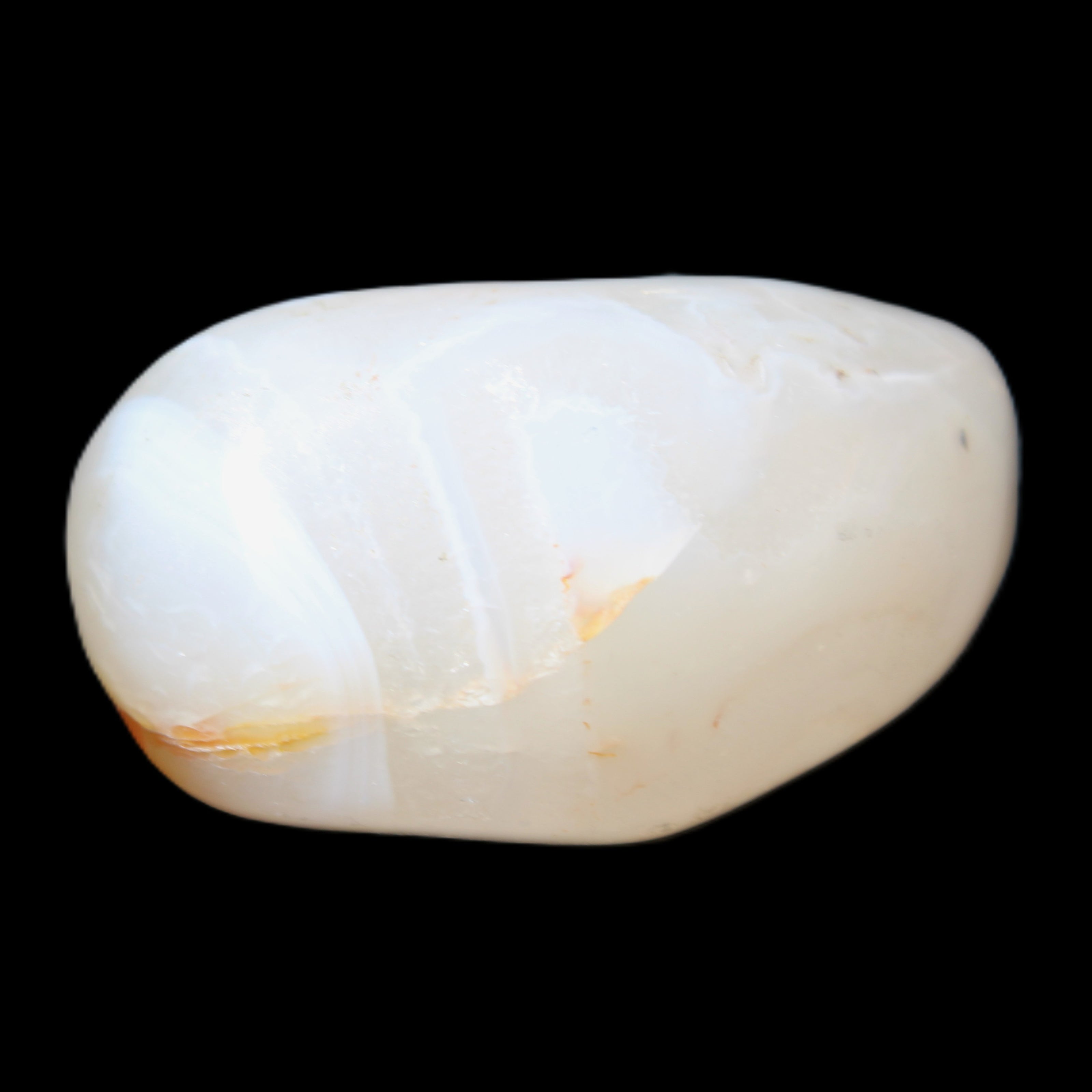 White and Yellow Agate 68g in sunlight - Rocks and Things Store