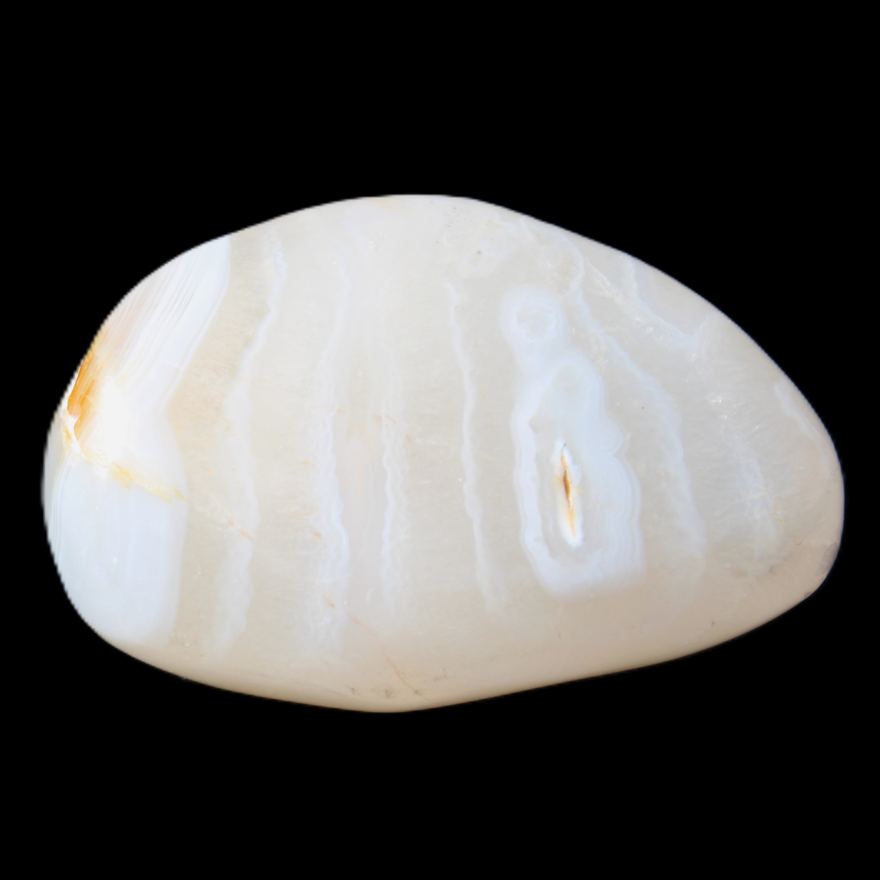 White and Yellow Agate 68g in sunlight - Rocks and Things Store
