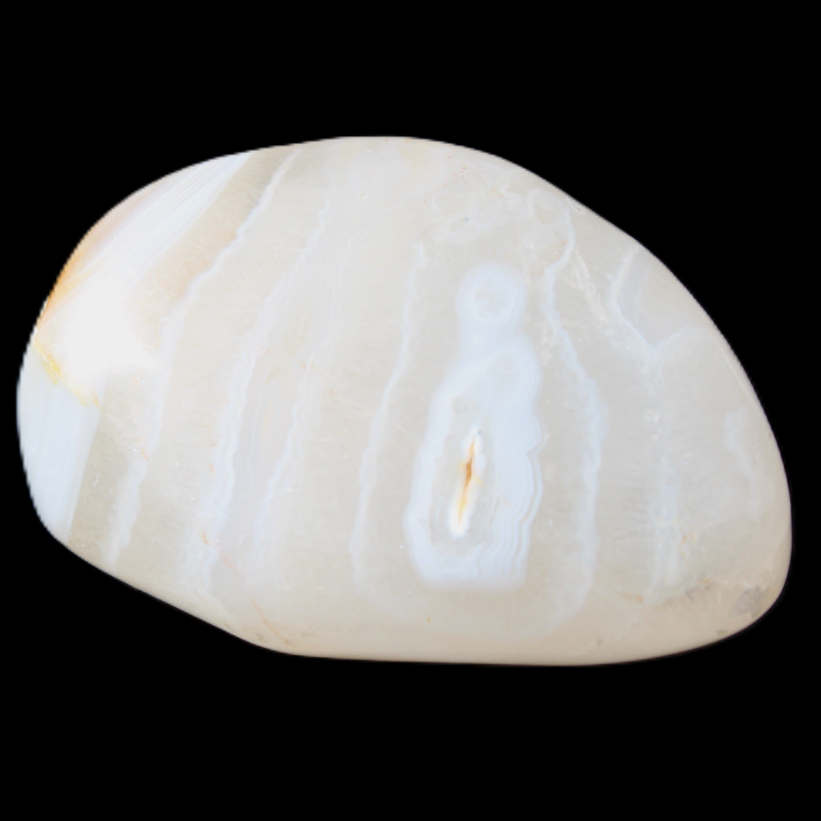 White and Yellow Agate 68g in sunlight - Rocks and Things Store