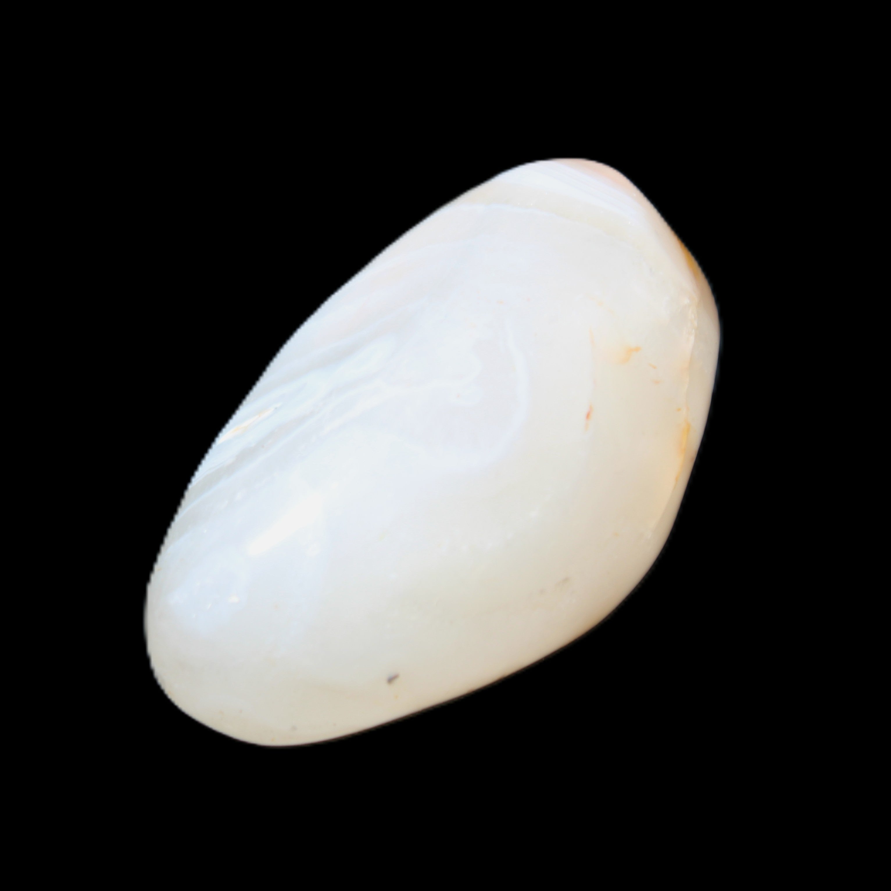 White and Yellow Agate 68g in sunlight - Rocks and Things Store