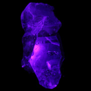 Dark Fenster Smoky Quartz 62g in UV light - Rocks and Things Store