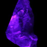 Dark Fenster Smoky Quartz 62g in UV light - Rocks and Things Store