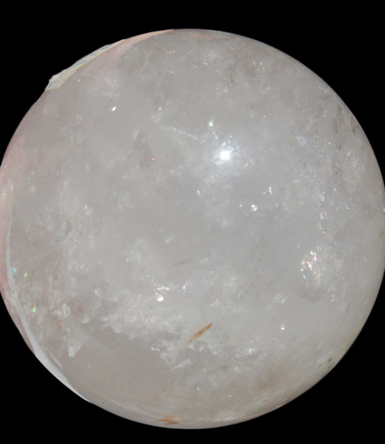 Clear Quartz crystal sphere 84mm 827g in sunshine,  Rocks and Things Store