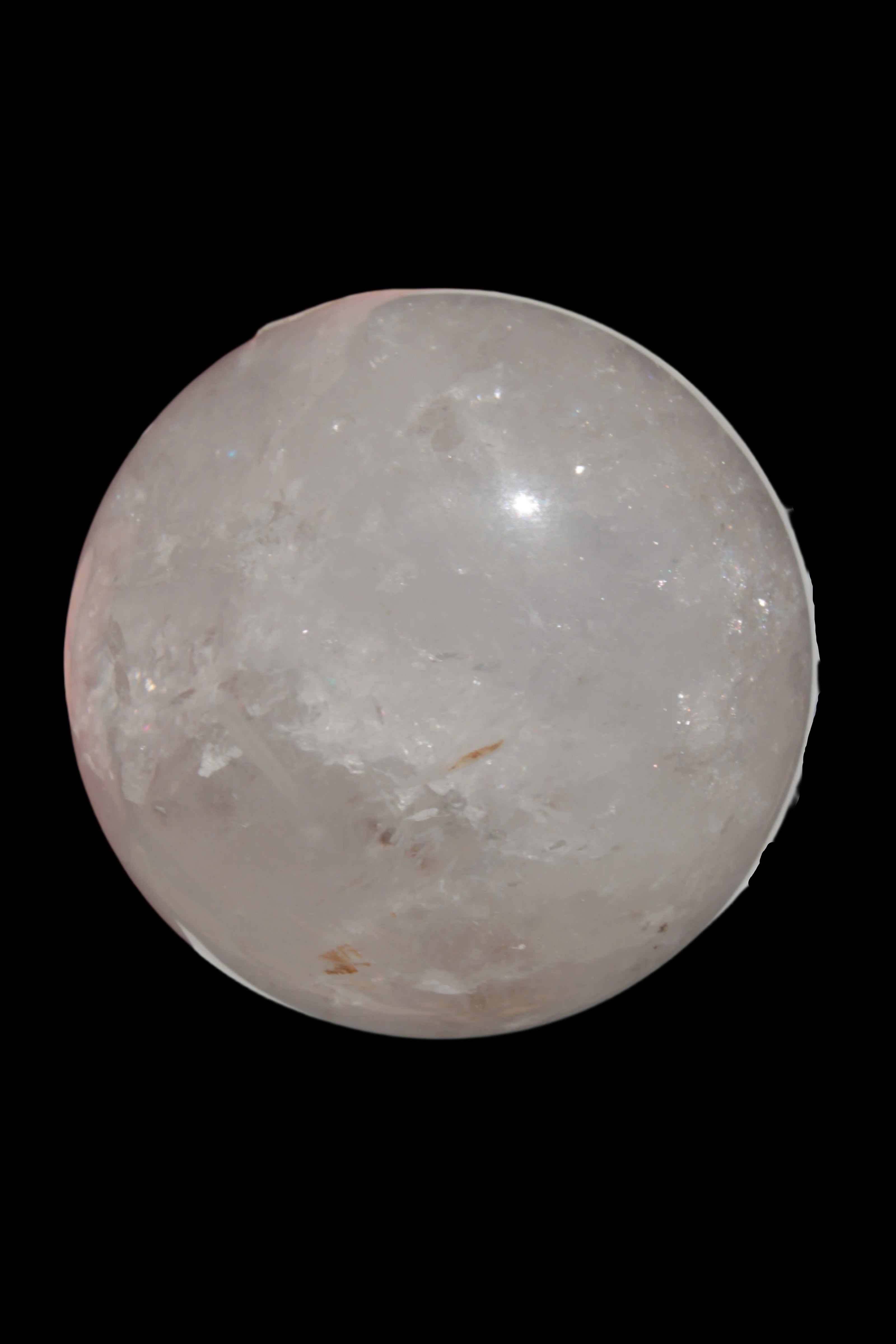 Clear Quartz crystal sphere 84mm 827g in sunshine,  Rocks and Things Store