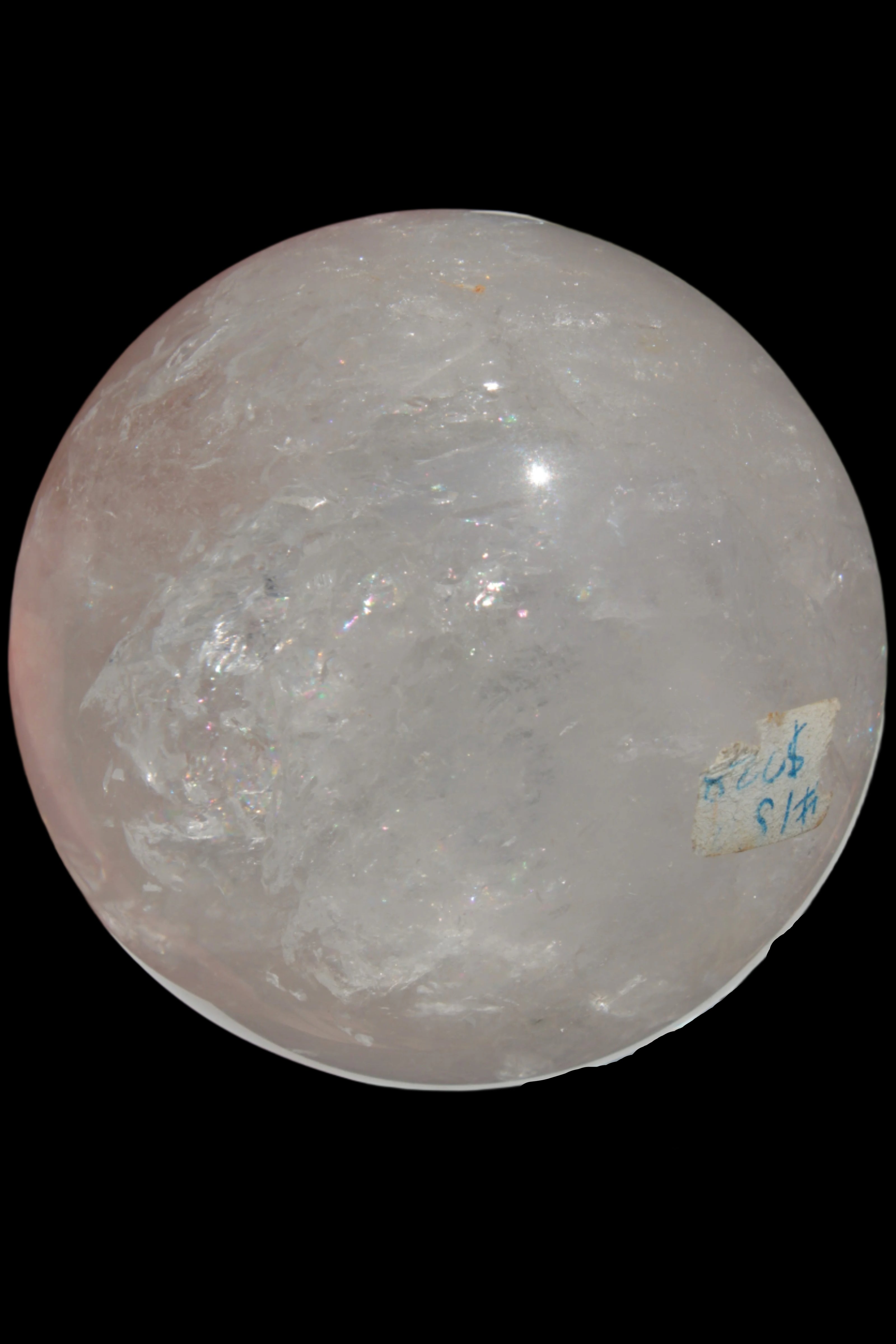 Clear Quartz crystal sphere 84mm 827g in sunshine, Rocks and Things Store
