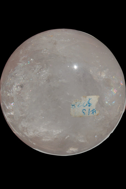 Clear Quartz crystal sphere 84mm 827g in sunshine, Rocks and Things Store