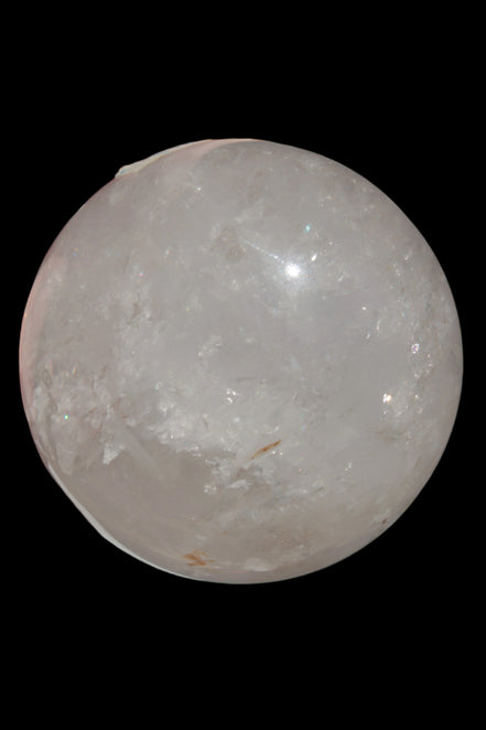 Clear Quartz crystal sphere 84mm 827g in sunshine, Rocks and Things Store