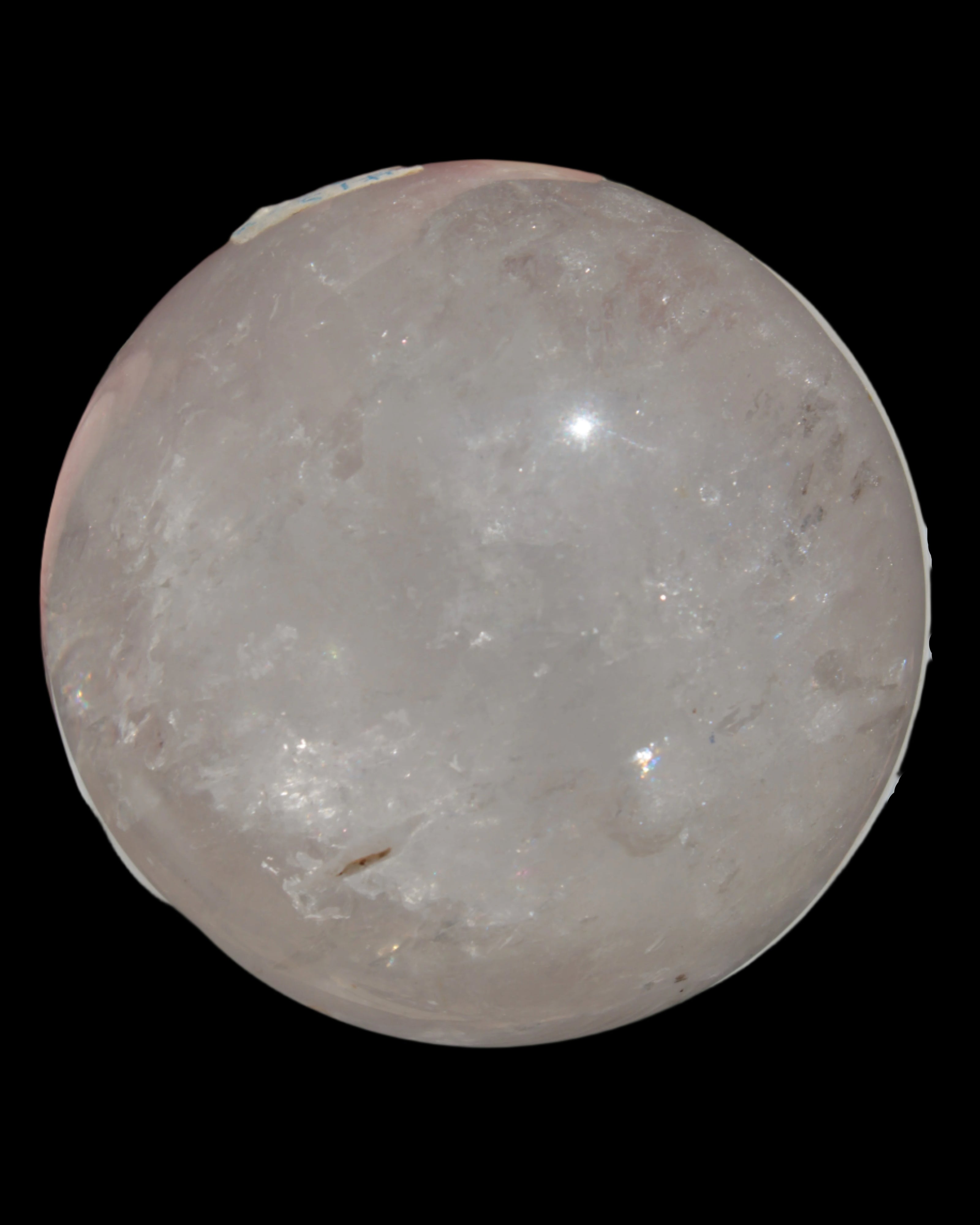 Clear Quartz crystal sphere 84mm 827g in sunshine, Rocks and Things Store