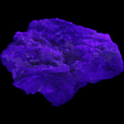 Floral Green Tourmaline with Elestial Quartz 57*56*24mm 75g in UV light - Rocks and Things Store