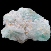 Floral Green Tourmaline with Elestial Quartz 57*56*24mm 75g in sunlight - Rocks and Things Store