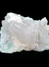 Floral Green Tourmaline with Elestial Quartz 57*56*24mm 75g in sunlight - Rocks and Things Store