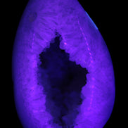 Agate Geode from Madagascar 446g in UV light - Rocks and Things Store