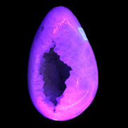 Agate Geode from Madagascar 446g in UV light - Rocks and Things Store