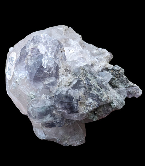 Calcite with Purple Fluorite cluster 103g  in sunlight - Rocks and Things Store