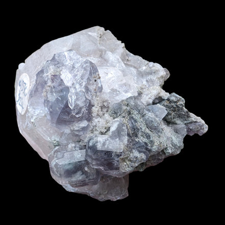Calcite with Purple Fluorite cluster 103g  in sunlight - Rocks and Things Store