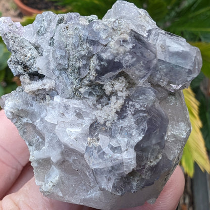 Calcite with Purple Fluorite cluster 103g Rocks and Things