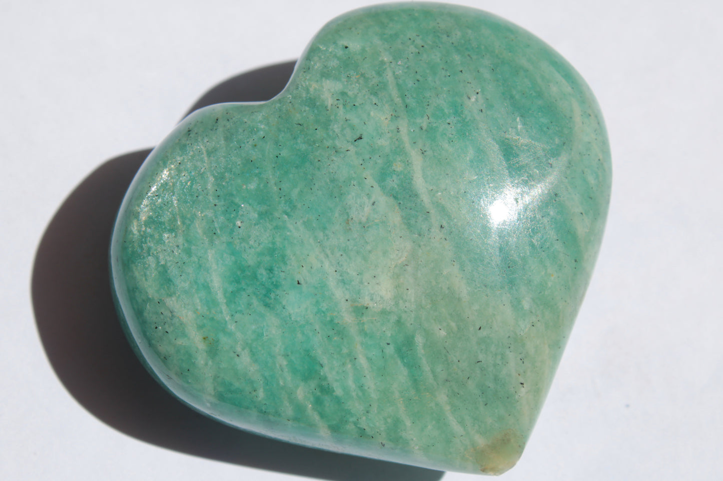 Amazonite heart from Madagascar 154g