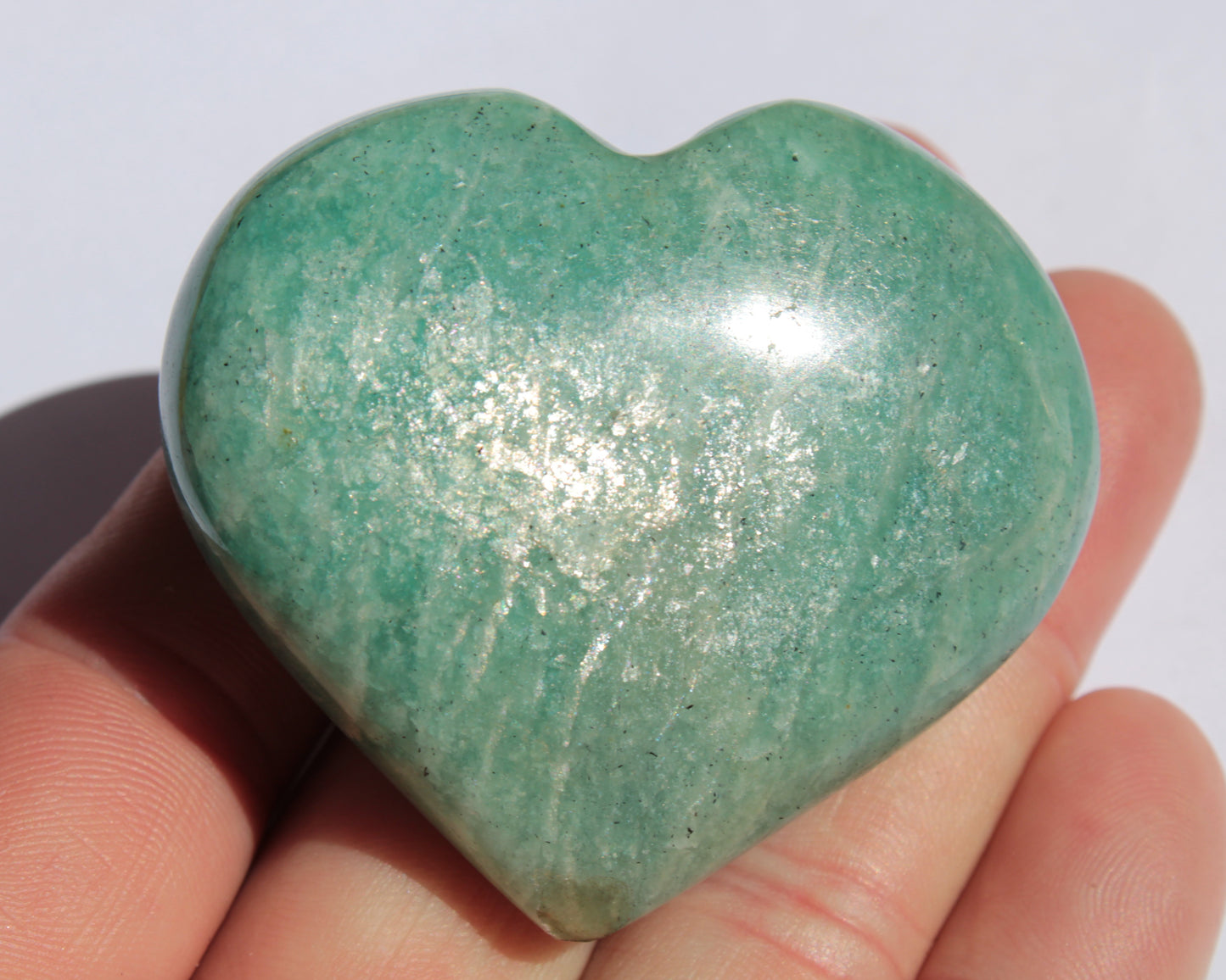 Amazonite heart from Madagascar 154g